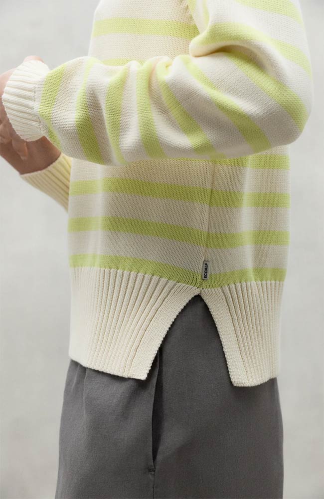ECOALF Hiedra knit spencer ecru from organic & recycled cotton | Sophie Stone
