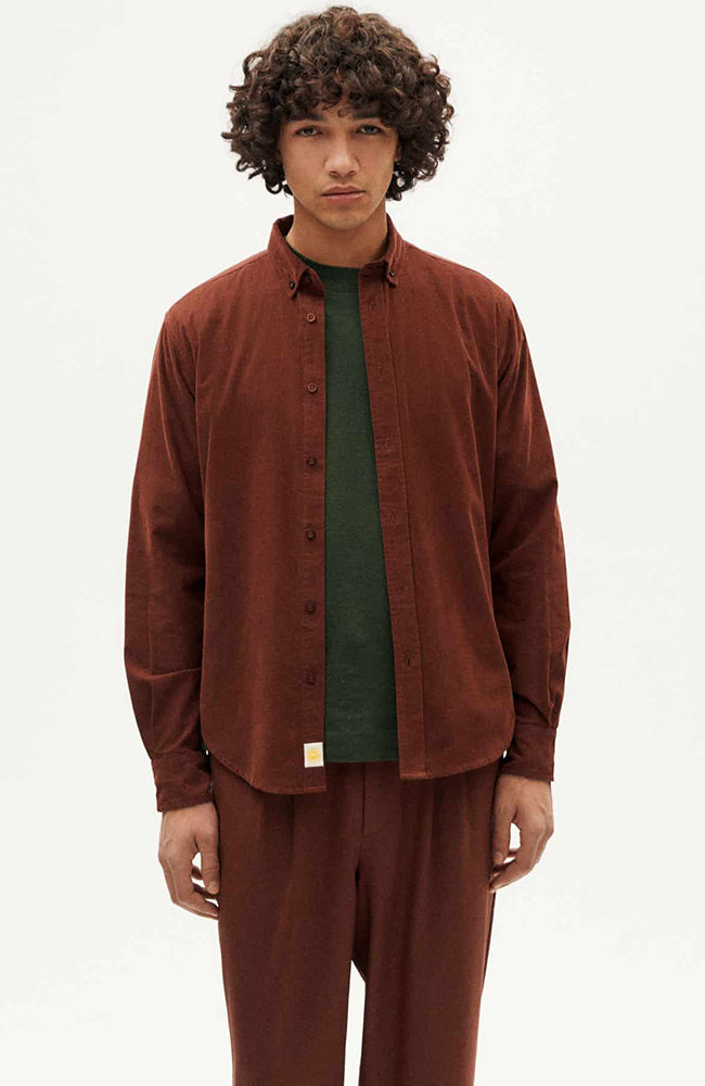 Thinking Mu Ant shirt brown from organic cotton for men | Sophie Stone