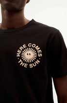 Thinking MU Happy sun t-shirt black from organic cotton | Sophie Stone