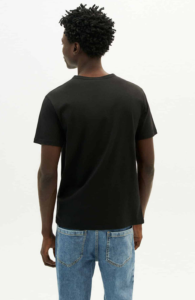Thinking MU Happy sun t-shirt black from sustainable organic cotton | Sophie Stone