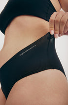 Organic Basics Naked rib briefs black from recycled nylon | Sophie Stone