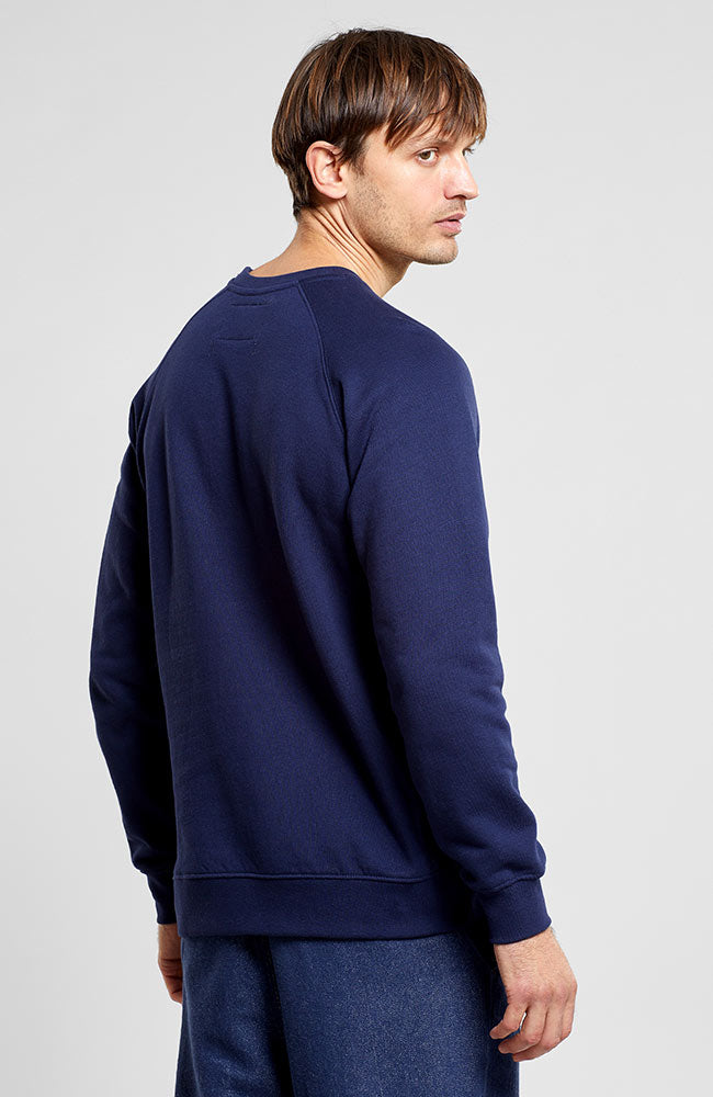 Dedicated Malmoe sweater Nature navy from sustainable cotton | Sophie Stone