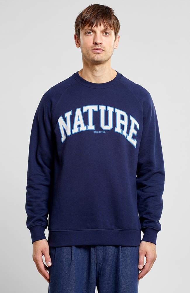 Dedicated Malmoe sweater Nature navy from organic cotton | Sophie Stone