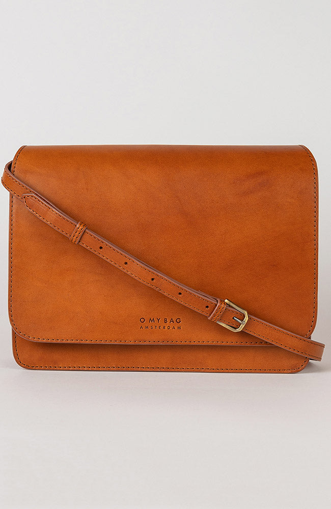 O MY BAG Audrey Cognac Classic sustainably tanned eco-leather ladies | Sophie Stone