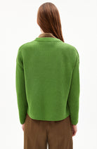 ARMEDANGELS nuriaas sweater ivy green from sustainable organic cotton ladies | Sophie Stone