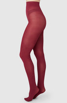 Swedish Stockings Olivia tights red Mahogany from recycled polyamide ladies | Sophie Stone