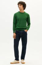 Thinking MU Orlando knit sweater green from sustainable organic cotton | Sophie Stone
