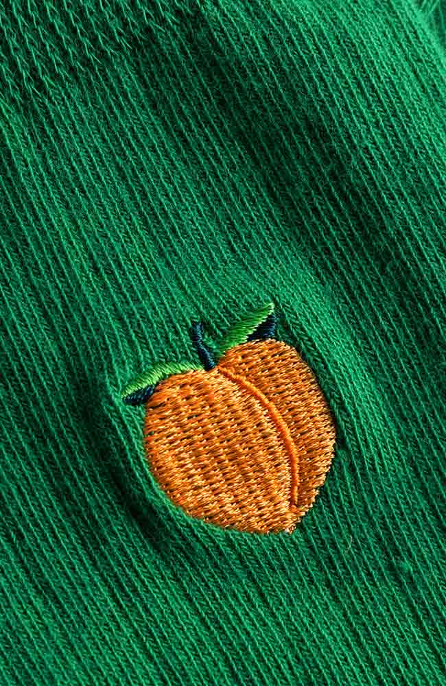 Dedicated Rib Socks Knivsta Peach Jelly green from sustainable organic cotton | Sophie Stone