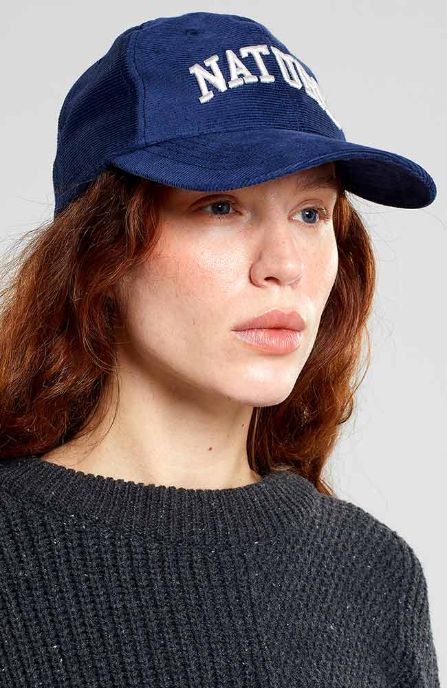 Dedicated Soft cap Loops Corduroy Nature Navy from organic cotton | Sophie Stone