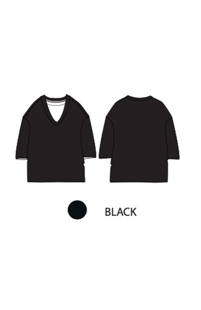 NEW OPTIMIST Pettirosso t-shirt black from organic cotton ladies | Sophie Stone