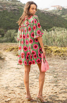 Poppyfield Sancho dress pink green by ECOVERO | Sophie Stone