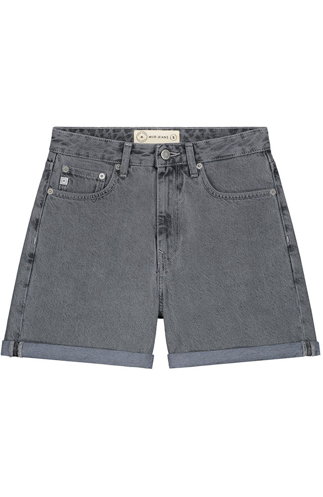 MUD jeans Marilyn shorts Stone Grey cotton sustainable | Sophie Stone