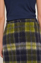 Lanius Karo winter skirt check green | Sophie Stone