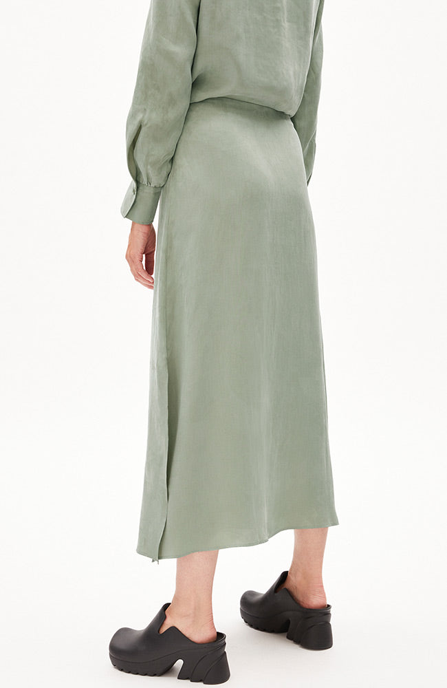 ARMEDANGELS Milajaa skirt grey green by Tencel (lyocell) for women | Sophie Stone