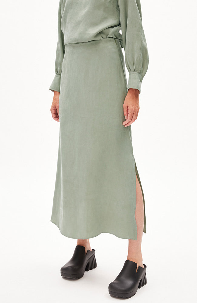 ARMEDANGELS Milajaa skirt grey green by Tencel for women | Sophie Stone