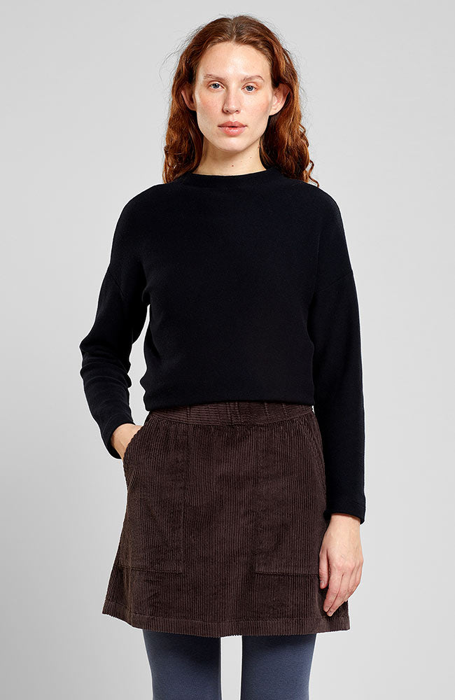 Dedicated Majorna corduroy skirt coffee brown from organic cotton | Sophie Stone