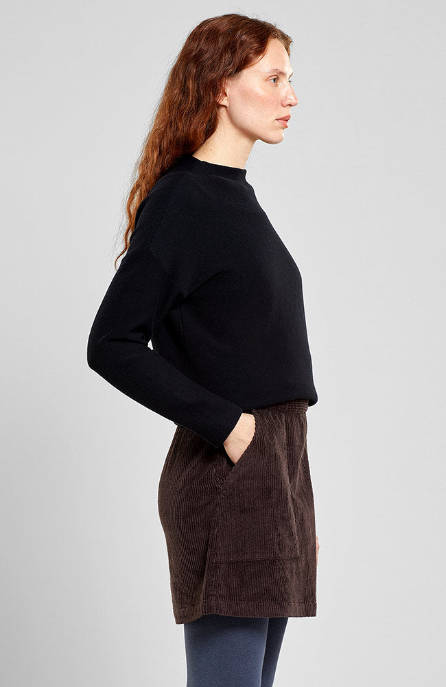 Dedicated Majorna corduroy skirt coffee brown from sustainable organic cotton | Sophie Stone