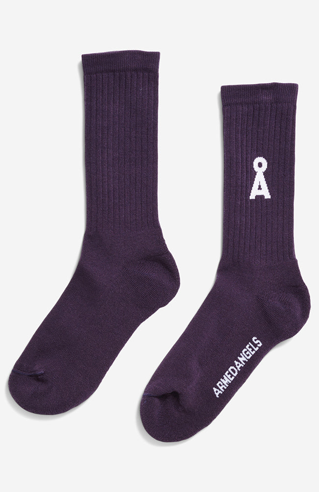 ARMEDANGELS Saamus sports socks blue ash organic cotton unisex | Sophie Stone