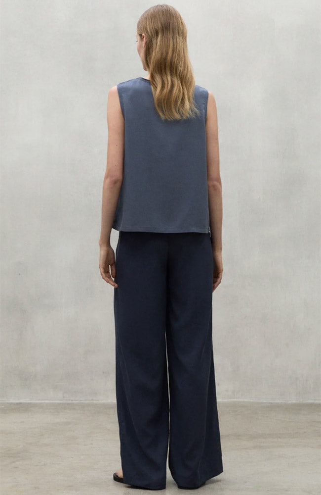 ECOALF Salma top gray blue from durable TENCEL | Sophie Stone