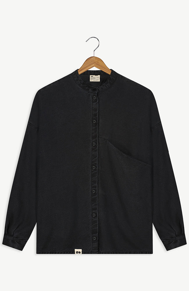 NEW OPTIMIST Scia blouse black from organic cotton ladies | Sophie Stone