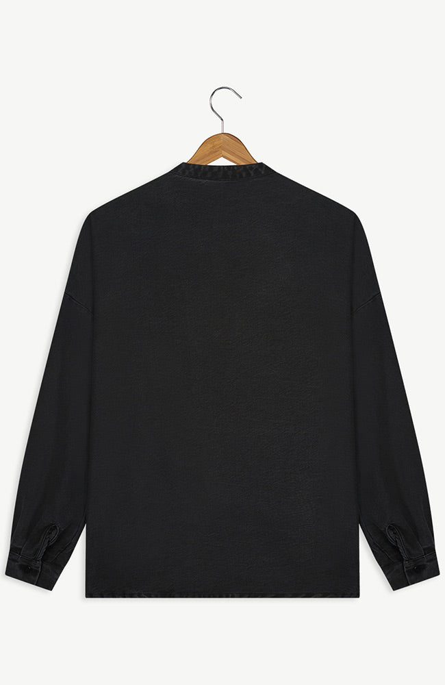 NEW OPTIMIST Scia blouse black in organic cotton | Sophie Stone