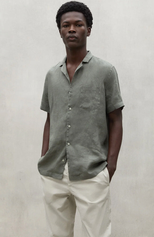Ecoalf Sutar shirt khaki durable linen | Sophie Stone