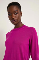 Lanius fine-knit plum sweater organic cotton | Sophie Stone