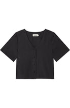 Thinking MU Libelula blouse black hemp for women | Sophie Stone