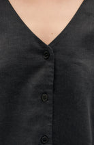 Thinking MU Libelula blouse black hemp ladies | Sophie Stone