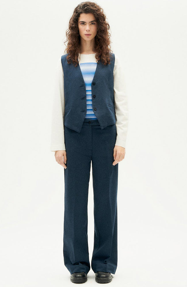 Thinking MU Hermione pants blueberry in organic cotton | Sophie Stone