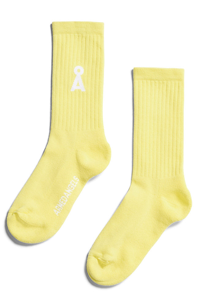 ARMEDANGELS Saamus sports socks yellow light organic cotton unisex | Sophie Stone