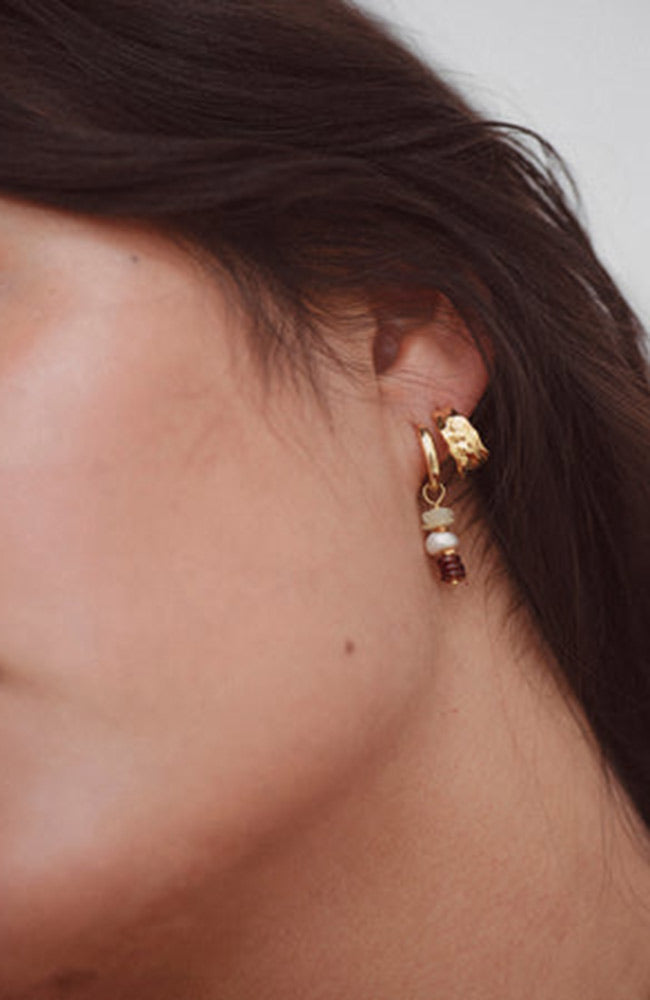 Jules Bean You and I gold earrings gold-plated sterling silver handmade | Sophie Stone