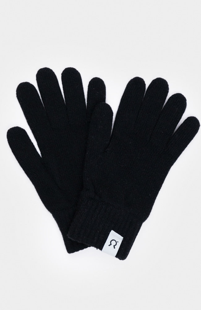 RIFO Anita gloves black in recycled cashmere and wool | Sophie Stone