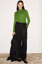 ARMEDANGELS Alaani turtleneck ivy green organic cotton ladies | Sophie Stone