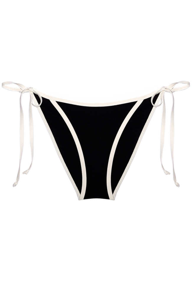 Underprotection CoraUP bikinitanga zwart van gerecycled polyester | Sophie Stone 