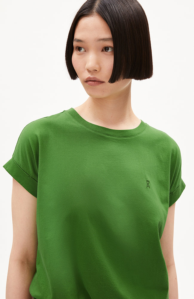 ARMEDANGELS Idaara t-shirt ivy green organic cotton | Sophie Stone