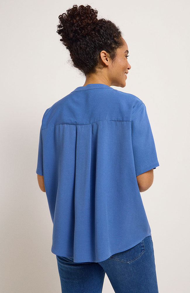 Lanius blouse blue in durable Lyocell (TENCEL) | Sophie Stone