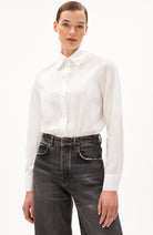 ARMEDANGELS Louilaa blouse white from sustainable organic cotton ladies | Sophie Stone