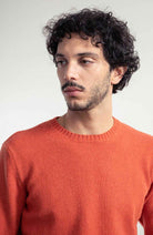 Rifo Romeo sweater in recycled cashmere orange | Sophie Stone