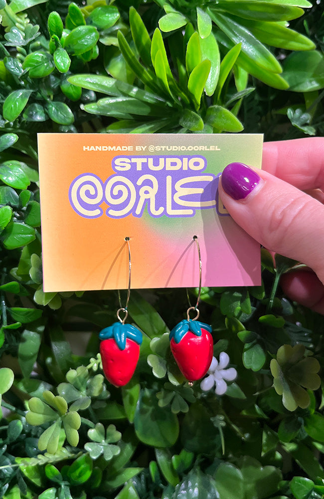 Studio Earlobe Strawberry Earrings | Sophie Stone