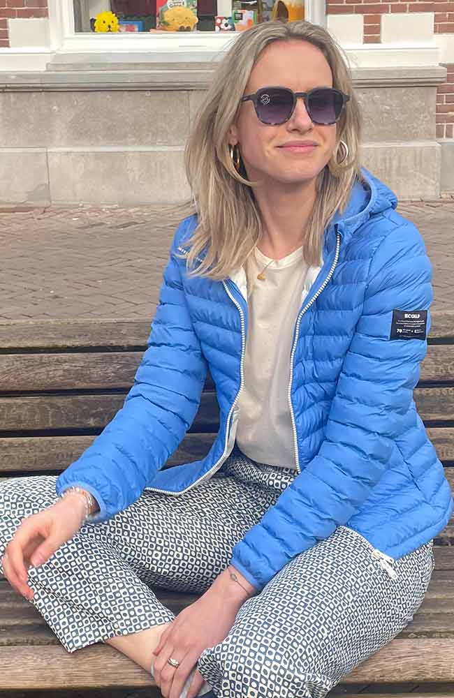 Ecoalf Atlantic Jacket Blue 100% recycled polyester | Sophie Stone