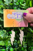 Studio Earlobe Tina Thunder off-white vegan earrings | Sophie Stone
