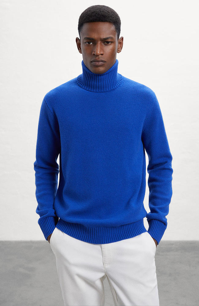 Ecoalf Brunalf sweater saphire blue from recycled wool | Sophie Stone