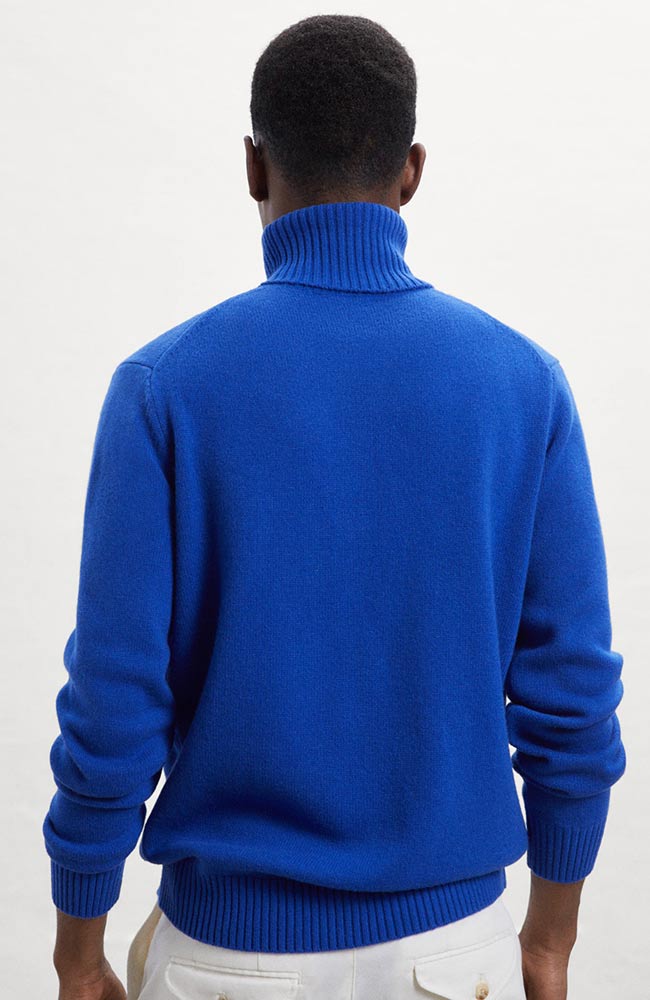 Ecoalf Brunalf sweater saphire blue from wool | Sophie Stone
