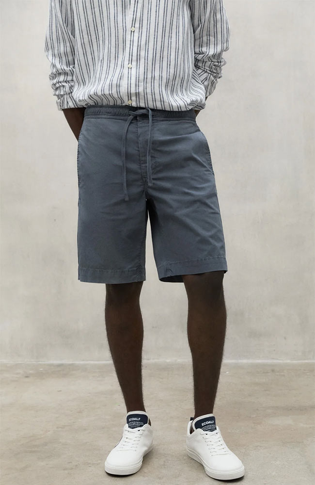 Ecoalf Ethic Shorts grey blue from organic cotton for men | Sophie Stone