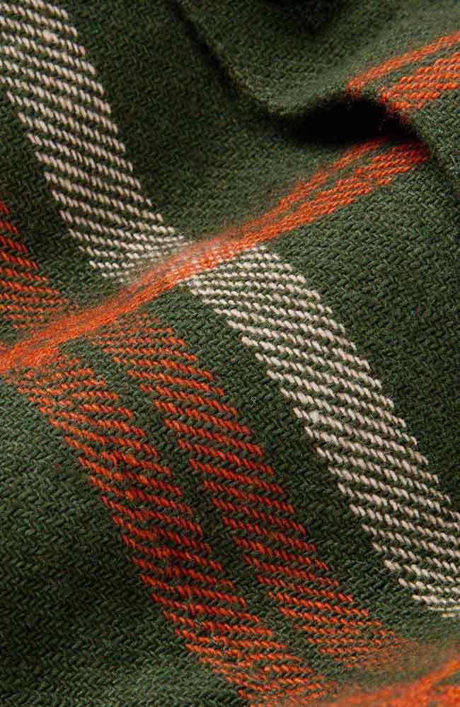 Thinking MU Green Berry lumberjack shirt made from organic cotton | Sophie Stone