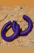 Studio Earlobe Hola Hoops earrings purple handmade | Sophie StoneStudio Earlobe Hola Hoops earrings purple | Sophie Stone