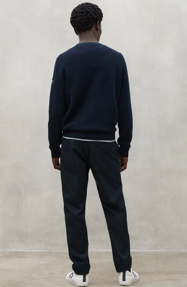 Ecoalf Otto sustainable sweater navy from organic cotton for men | Sophie Stone