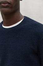 Ecoalf Otto sweater navy from organic cotton for men | Sophie Stone