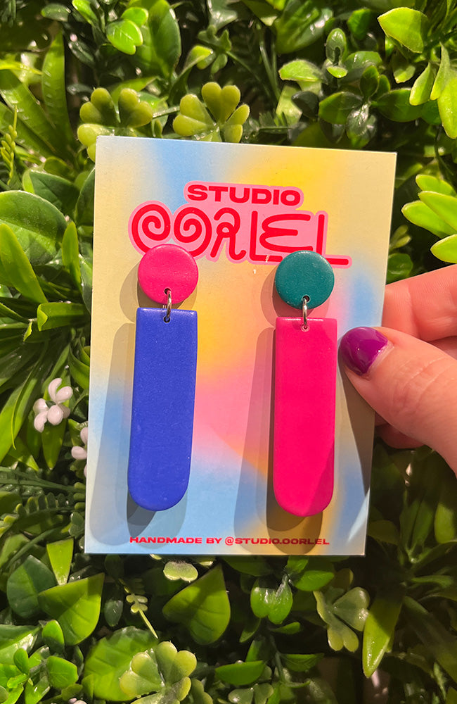 Studio Earlobe Duo Tone earrings vegan | Sophie Stone